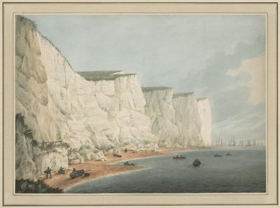 The Fleet Off the Coast, Beachy Head, c.1790-1805 by Samuel Atkins