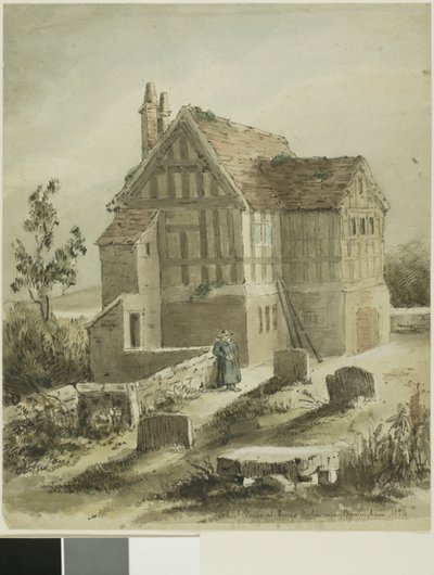 School House at Kings Norton Near Birmingham by Samuel Austin
