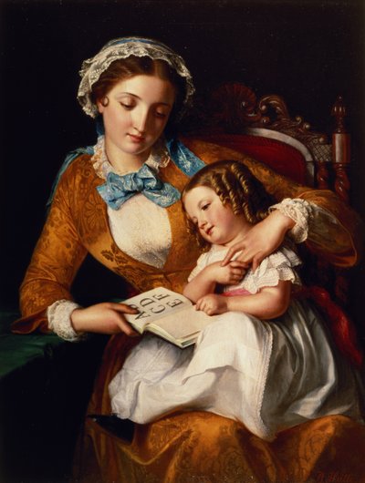 The First Lesson by Samuel Baruch Halle