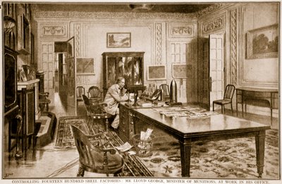 Controlling Fourteen Hundred Shell Factories: Mr Lloyd George, Minister of Munitions, at Work by Samuel Begg