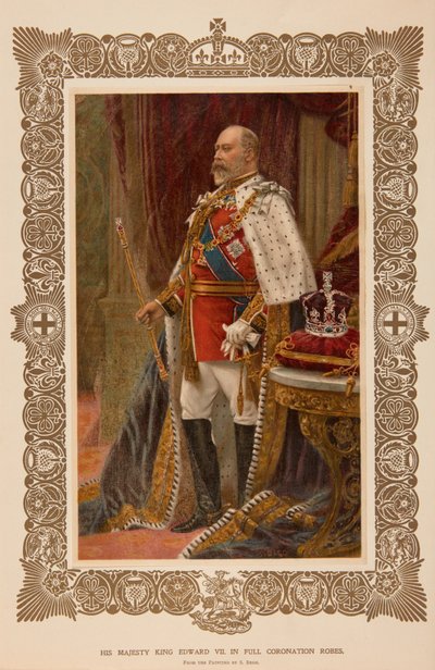 King Edward VII in coronation robes by Samuel Begg