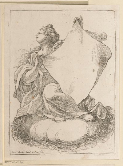 Woman with a Cloth in Her Hands by Samuel Bottschild