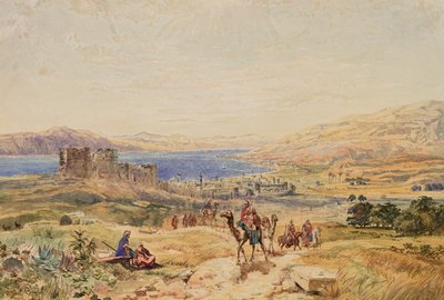 Tiberias on the Sea of Galilee, c.1850 by Samuel Bough