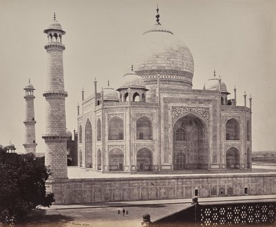 Agra. View of the Taj from a Corner in the Quadrangle by Samuel Bourne