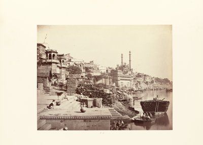 Benares; The Great Mosque of Aurangzeb, and Adjoining Ghats by Samuel Bourne