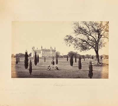 Cawnpore; The Memorial Well, with the Cawnpore Church in the Distance by Samuel Bourne