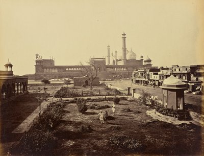 Delhi; The Jama Masjid, from the North by Samuel Bourne