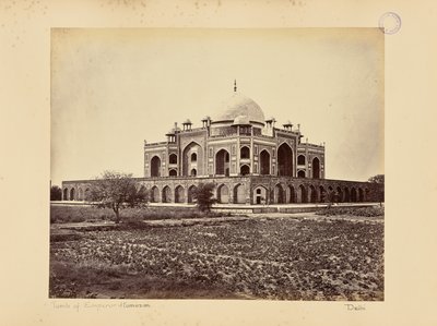 Delhi; The Mausoleum of Emperor Humayun by Samuel Bourne