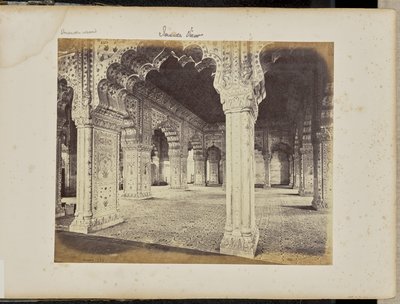 Delhi - The Palace, Interior of the Diwan-i-Khas by Samuel Bourne