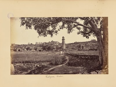 Futtypore Sikri; General View of the Ruins (West Side) by Samuel Bourne
