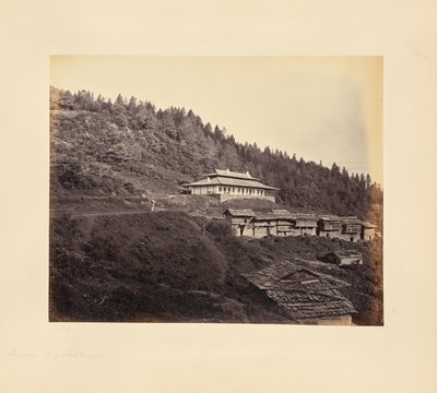 Narkunda; Village and Dak Bungalow by Samuel Bourne