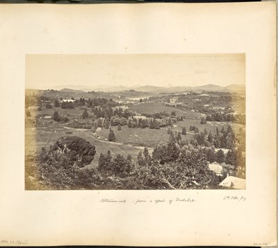Ootacamund; General View looking East from above Sylk