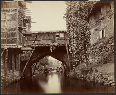 Srinagar; A Bridge on the Marqual Canal by Samuel Bourne