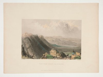 View from Mount Washington, Illustration for Nathaniel Parker Willis by Samuel Bradshaw