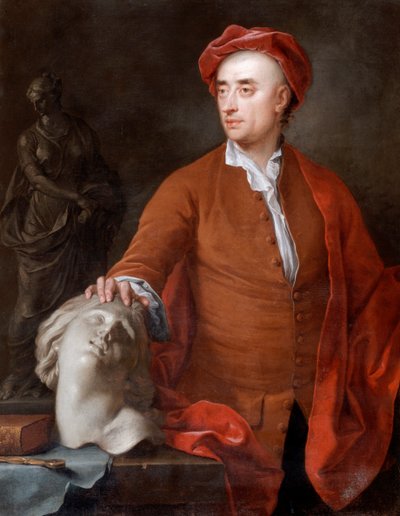 Portrait of John Michael Rysbrack, Presumed, 18th century by Samuel Buck