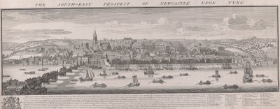 S.E. Prospect of Newcastle by Samuel Buck