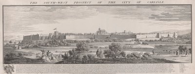 S.W. Prospect of Carlisle by Samuel Buck