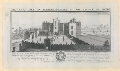The East View of Powderham Castle in the County of Devon by Samuel Buck