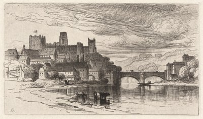 Durham, England (The Splendor Falls on Castle Walls) by Samuel Colman