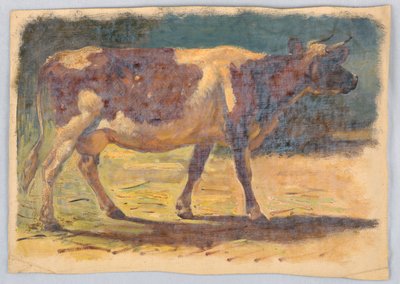 Study of a Standing Cow by Samuel Colman