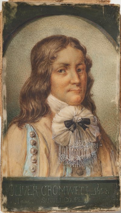 Portrait of Oliver Cromwell by Samuel Cooper