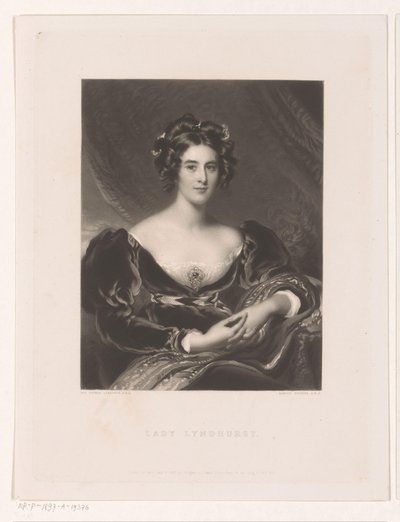 Portrait of Sarah Garay Lyndhurst (Lady Lyndhurst) by Samuel Cousins