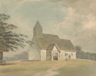 Church with Wooden Belfry (one of three versions) by Samuel Davis