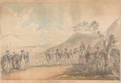March of Troops in India by Samuel Davis