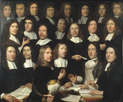 Group Portrait of the Mint Masters of Dordrecht by Samuel van Hoogstraten
