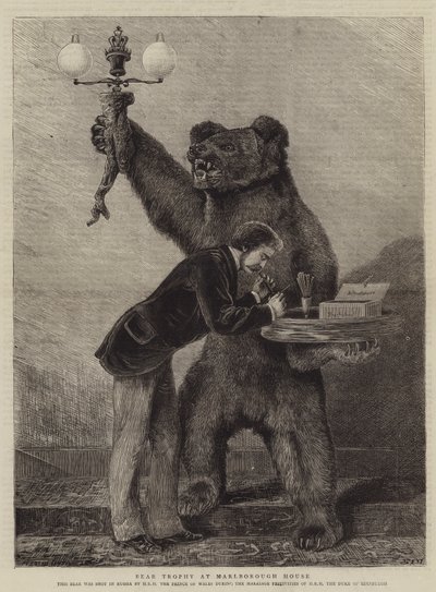 Bear Trophy at Marlborough House by Samuel Edmund Waller