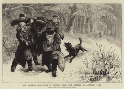 The Imperial Bear Hunt in Russia, Dead, the Emperor of Austria