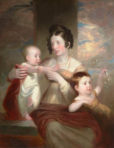 Portrait of Mrs. Morse and Two Children 1824 by Samuel Finley Breese Morse