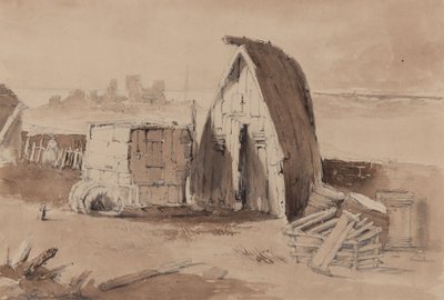 The Beach at Hastings by Samuel Gillespie Prout