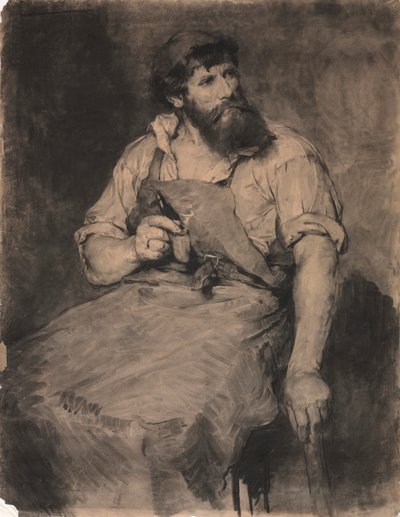 Smithy, study for Das Gericht, c.1883 by Samuel H. Crone