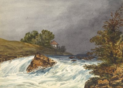 River Scene with House by Samuel H. Owen