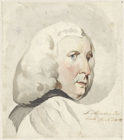 Head of a Man, Facing Right by Samuel Henri Mendes da Costa