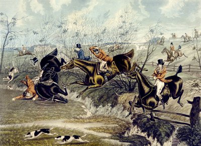 The Grand Leicestershire Fox Hunt, plate 3 (engraved by Charles Hunt) by Samuel Henry (after) Alken