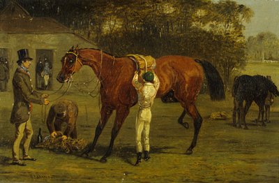 Saddling by Samuel Henry Alken