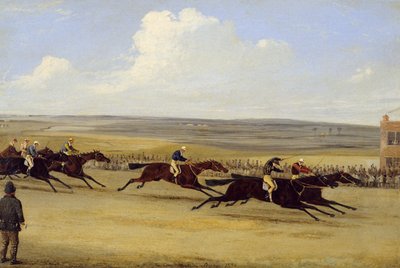 The 1850 Cambridgeshire Stakes: The Finish by Samuel Henry Alken