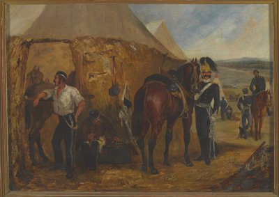 The 6th Dragoon Guards at Chobham Camp, 14 June-25 August 1853 by Samuel Henry Alken