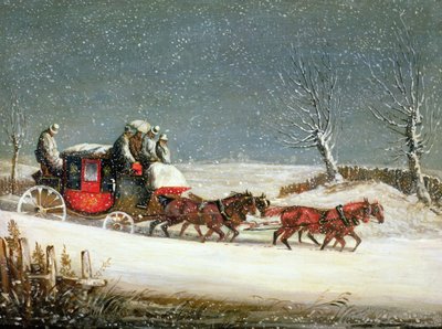 The Royal Mail in Deep Snow by Samuel Henry Alken
