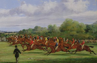 The Start of the 1862 Derby by Samuel Henry Alken