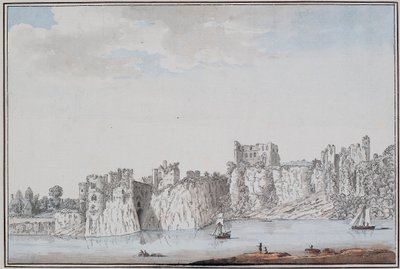 Chepstow Castle by Samuel Hieronymous Grimm