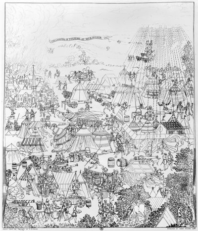 The Encampment of King Henry VIII at Marquison, July 1544 by Samuel Hieronymous Grimm