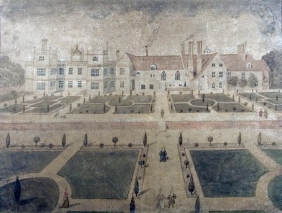 Welbeck Abbey, from the south-west front, c.1780 by Samuel Hieronymous Grimm