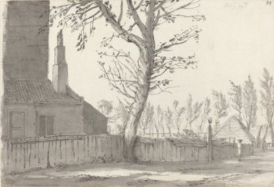 High Street at the Manor House, Marylebone by Samuel Hieronymus Grimm