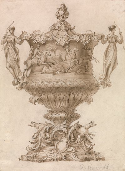 Design for a Hunting Trophy or Loving Cup by Samuel Howitt