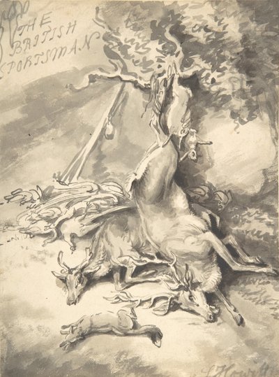 Design for the Frontispiece of The British Sportsman by Samuel Howitt