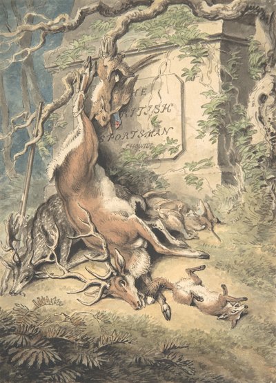 Design for the Frontispiece of The British Sportsman by Samuel Howitt