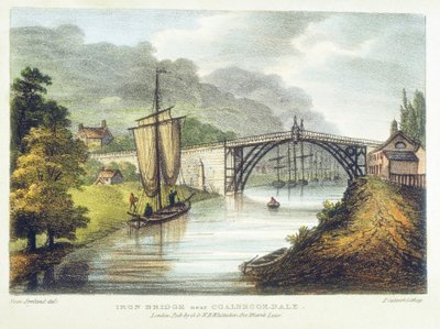 Iron Bridge Across the Severn at Ironbridge, Coalbrookdale, England, Built 1779 by Samuel Ireland